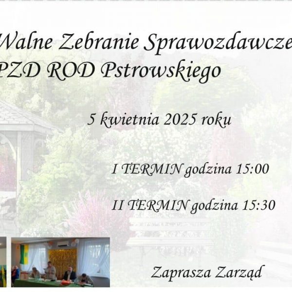Walne zebranie sprawozdawcze