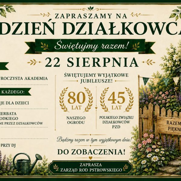 Zapraszamy na dzień działkowca :)